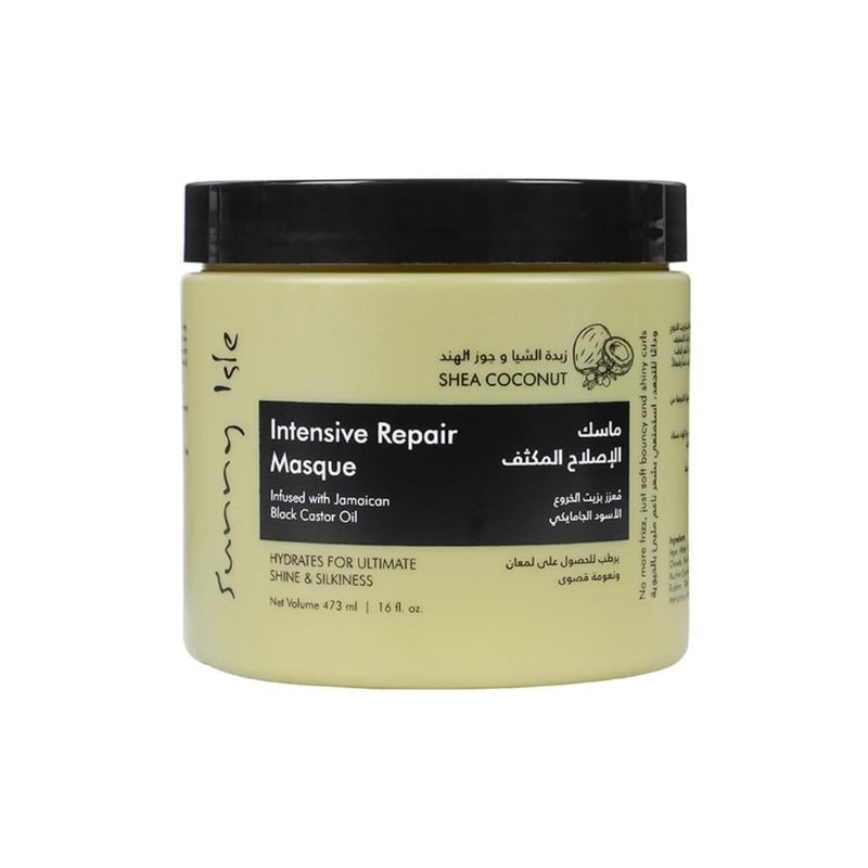 Intensive Hair Repair Mask Shea Butter Coconut Oil Sunny Isle 473ml