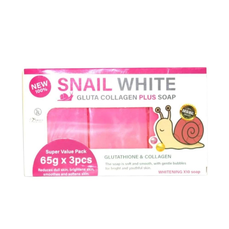 Perfect Skin Lady Snail White Soap Glutathione Collagen 3 x 65g