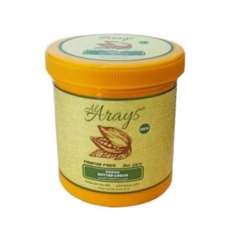 Al Arayes Natural Cocoa Butter Cream Unscented 250g
