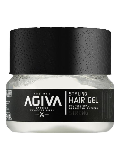 AGIVA Styling Gel Clear - Strong Hold, Natural Shine, Residue-Free, 700ml