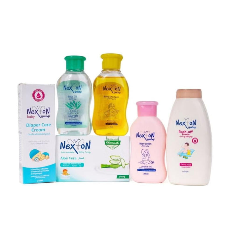 Nexton Newborn Baby Gift Set, 6-Piece Essential Care Kit