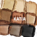 Katia Eyeshadow Palette, 12 Matte Shades, Warm Earthy Tones