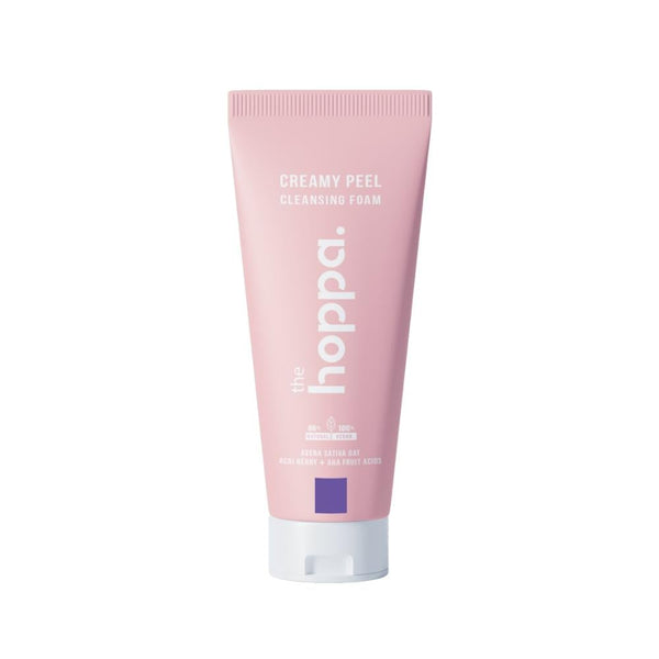 The Hoppa Creamy Foaming Face Wash, AHA Exfoliating Cleanser, 200ml