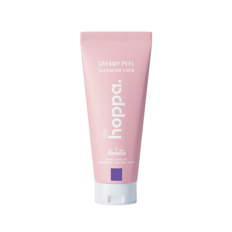 The Hoppa Creamy Foaming Face Wash, AHA Exfoliating Cleanser, 200ml