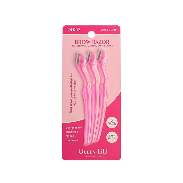 Queen Lili Precision Eyebrow Razors, 3 Pack