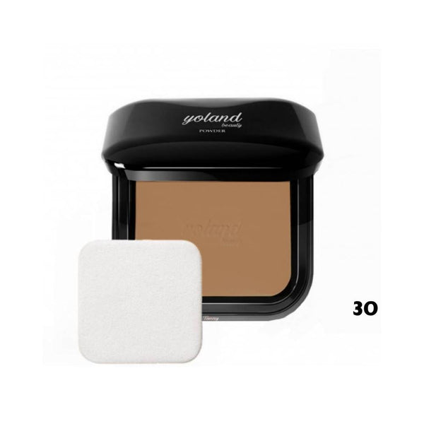 Yolande Beauty Pressed Cream Foundation Powder No. 30, 10g, Matte Finish