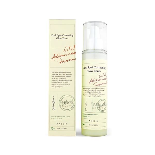 Axis-y Dark Spot Correcting Glow Toner Spray with Glutathione & Niacinamide, 125ml