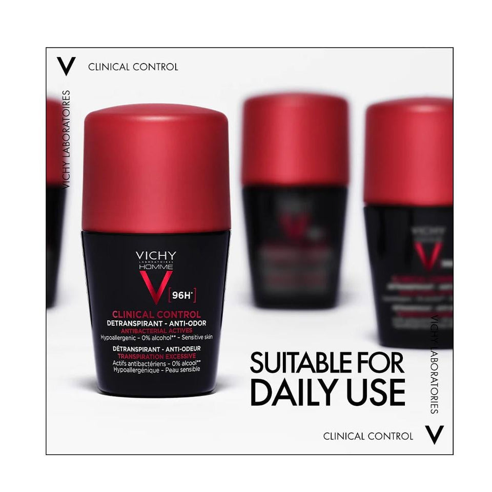 Vichy Homme Clinical Control Deodorant for Men 96h Protection 50ml