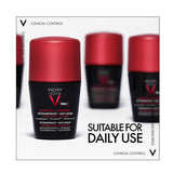 Vichy Homme Clinical Control Deodorant for Men 96h Protection 50ml