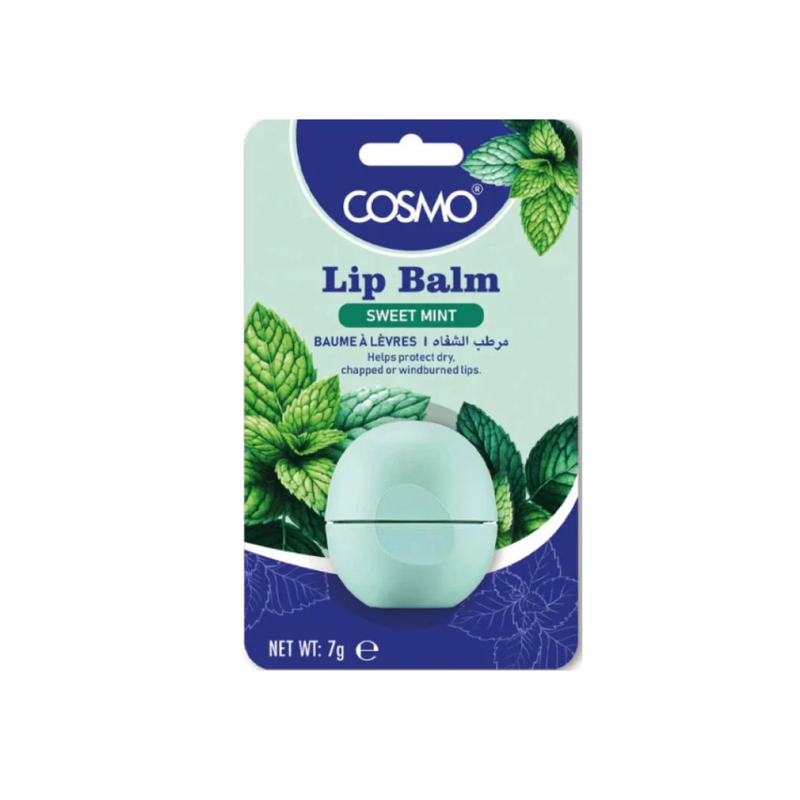 Cosmo Lip Balm Sweet Mint Shea Butter Coconut Oil Moisturizer