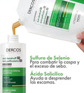 Vichy Dercos Anti Dandruff Shampoo Refill Dry Hair Scalp Cleansing 390ml