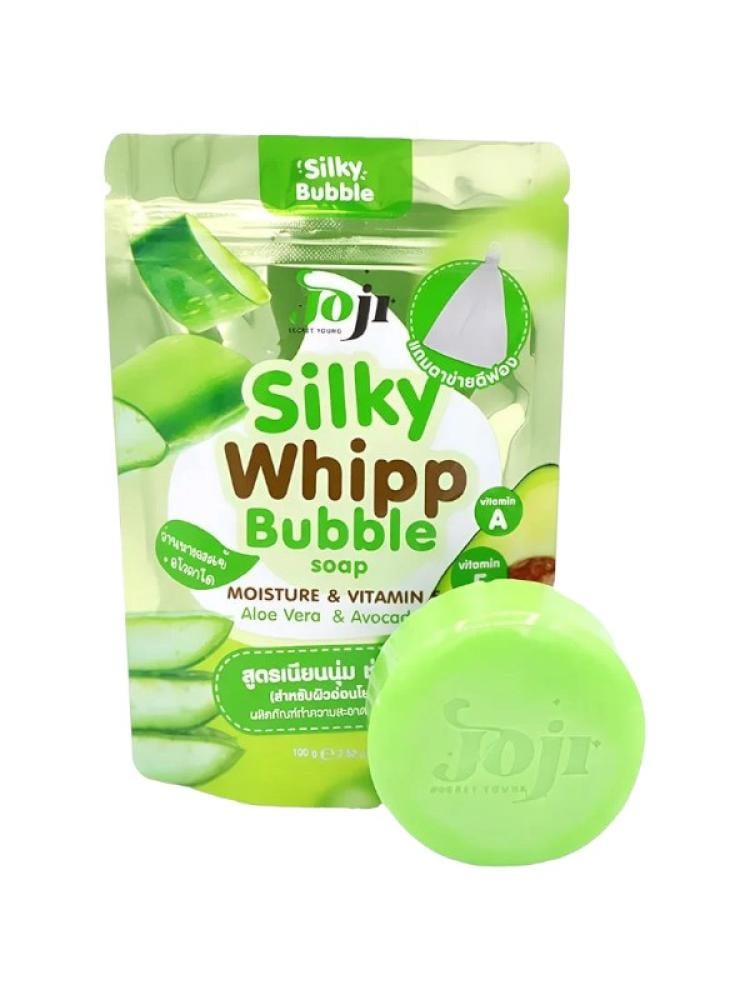 Joji Secret Young Silky Whip Bubble Soap Aloe Vera Avocado 100g