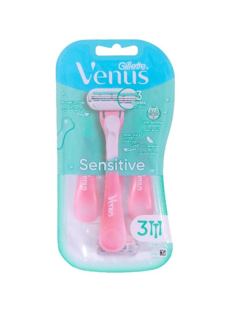 Gillette Venus Sensitive Razor - 3 Blades