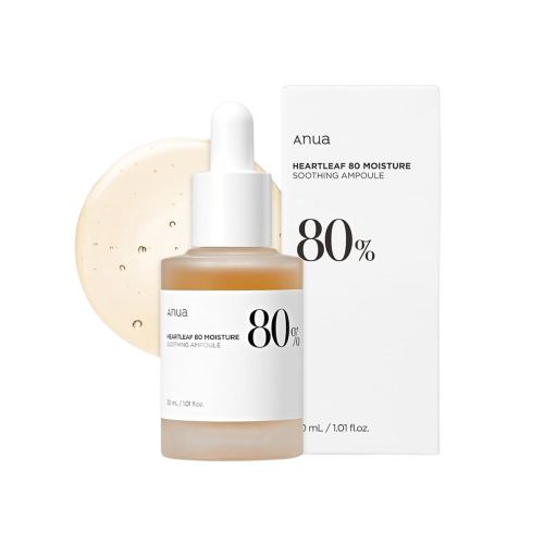Anua Heartleaf 80% Soothing Serum, Blemish and Redness Care, 30ml