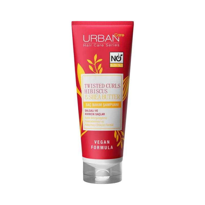 Urban Care Hibiscus & Shea Butter Shampoo Curly Hair Sulfate-Free 250ml