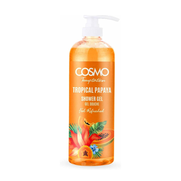 Cosmo Tropical Papaya Body Wash for Skin Brightening, 1000ml