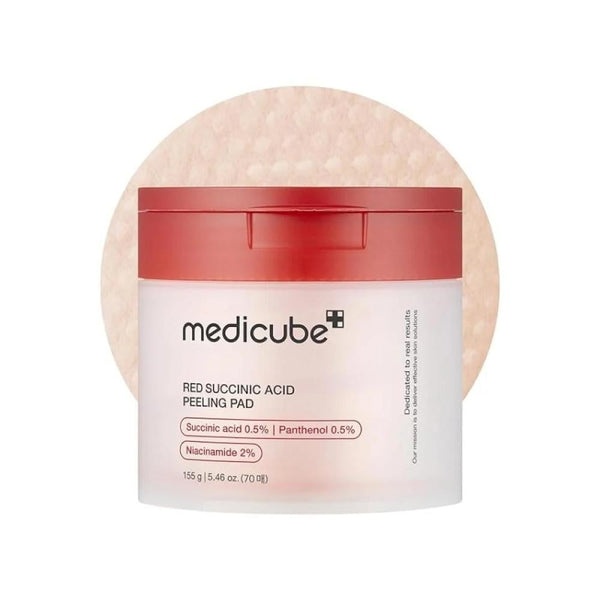 Medicube Red Succinic Acid Exfoliating Toner Pads, 70 Count