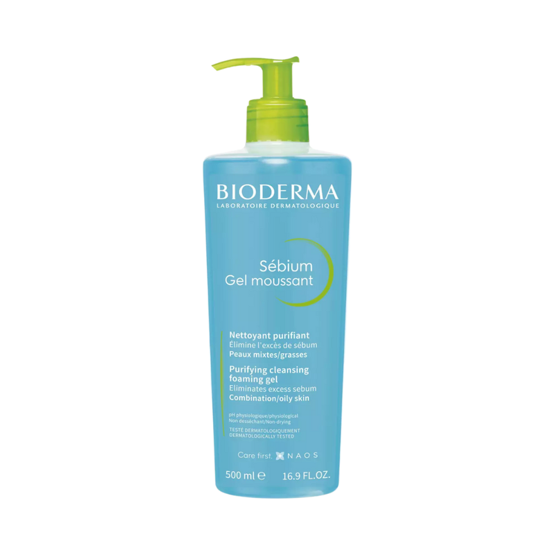 Bioderma Sebium Cleansing Gel for Oily and Combination Skin 500ml