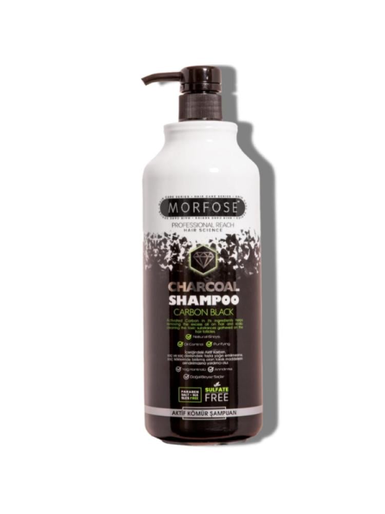 Morfose Activated Charcoal Shampoo - Scalp Purifying, 1000ml