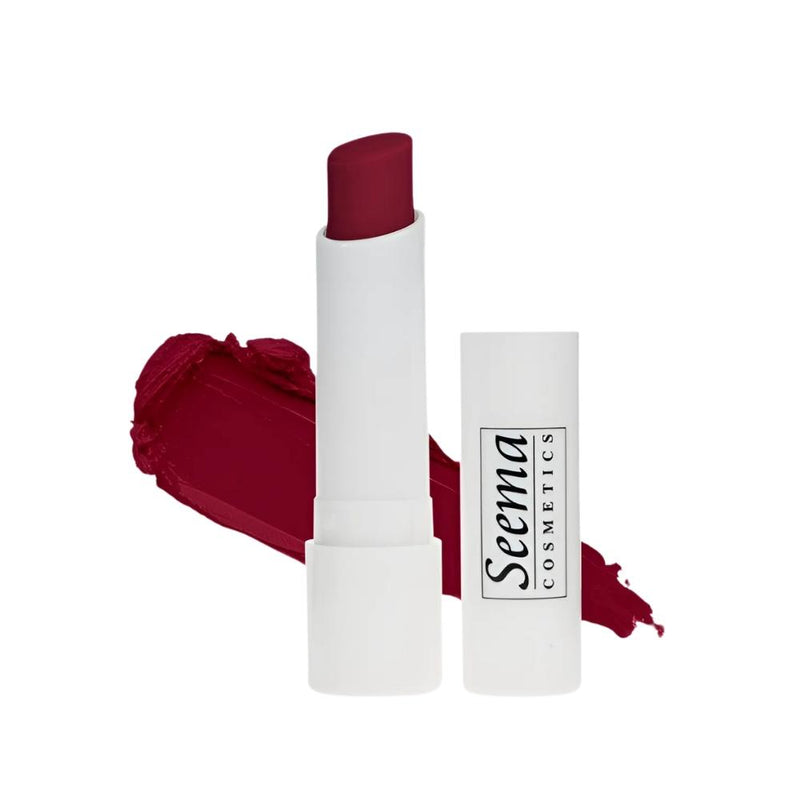 Seema Cosmetics Creamy Velvet Lipstick, Matte Finish, Long-Lasting, Shade 04