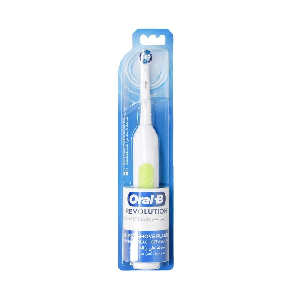 Oral-B Revolution Battery Toothbrush for Effective Plaque Removal & Gum Health 1 unit