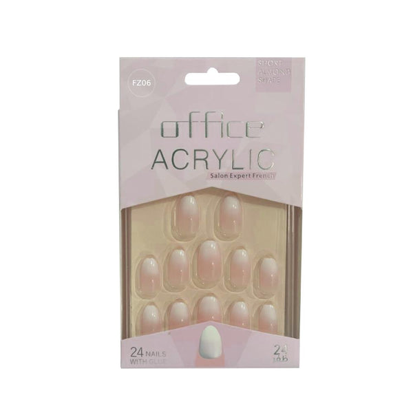 Best Artificial Nails Glitter Adhesive Set 24 Pieces Office FZ06