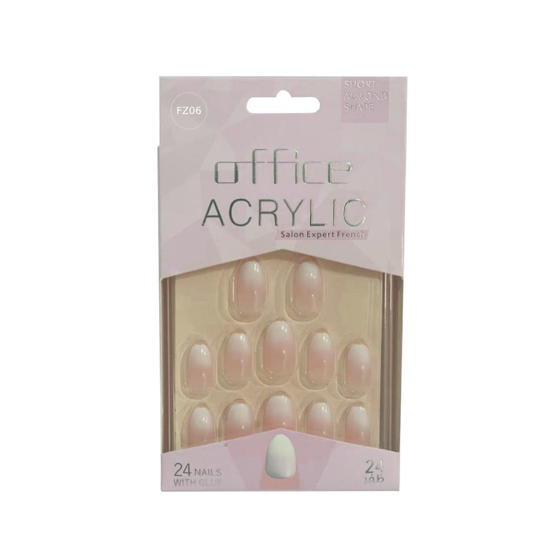 Best Artificial Nails Glitter Adhesive Set 24 Pieces Office FZ06