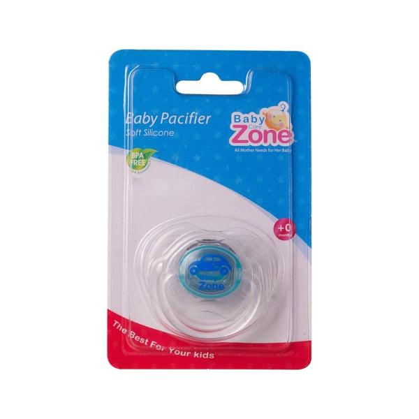 Baby Zone Pacifier with Integrated Cover, BPA-Free Silicone