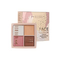 Neverti Creamy Highlighter Palette 001, 4-Shade Face and Eye Palette