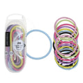 Besikur Colorful Elastic Hair Ties Knitted Rubber 20 Count