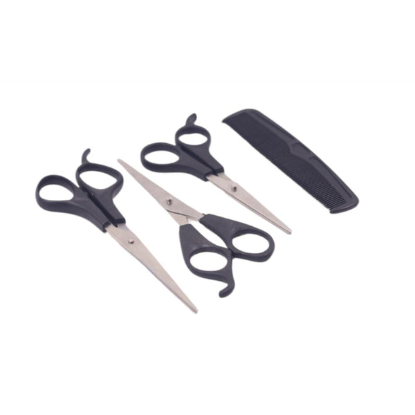 Barber Scissors And Comb Set Precision Hair Cutting Max Elegance 3 Piece