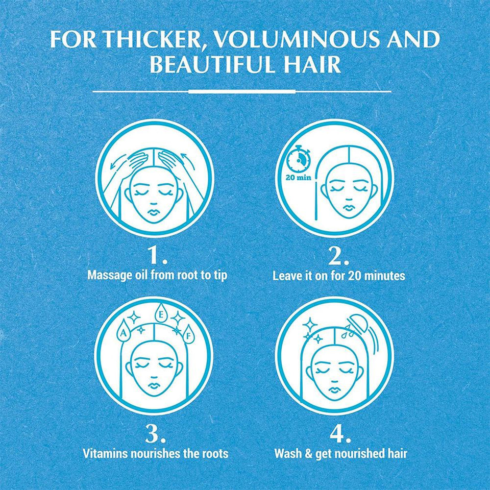 Vatika Coconut Enriched Hair Oil for Volume & Thickness 200ml