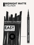 Best Black Liquid Eyeliner Midnight Matte Precise Tip Flormar 1.2ml