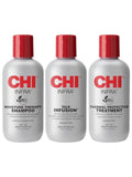 Damaged Hair Repair Kit Shampoo Conditioner Serum CHI 3x177ml