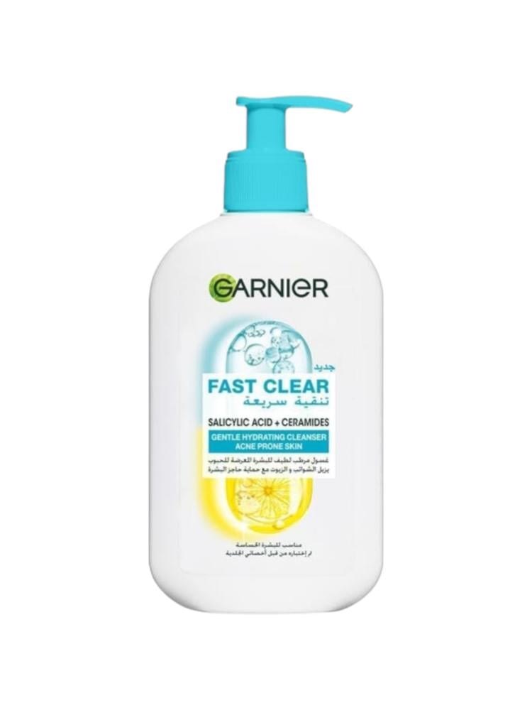 Garnier Fast Clear Face Wash - Salicylic Acid, Vitamin C, Niacinamide - 250 ml