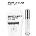 Flormar Dewy Glossy Lip Gloss 001 Wet Lips Shea Butter Moisturizing