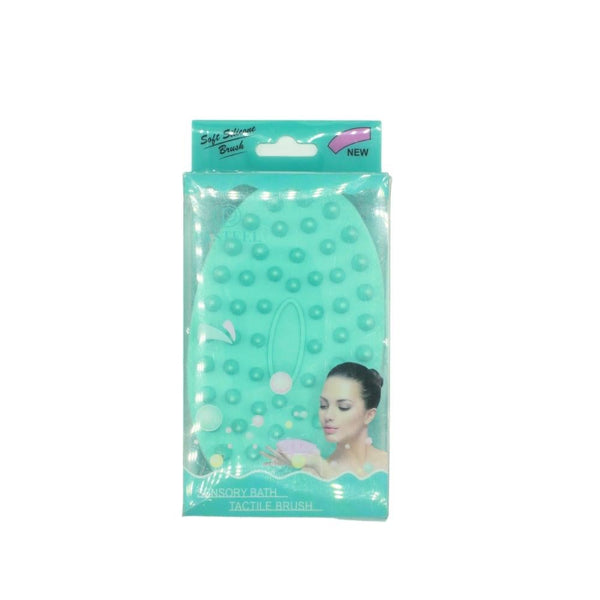 Massage Cleansing Brush Dual-Sided Hair and Body Tool Pastel 1 Piece