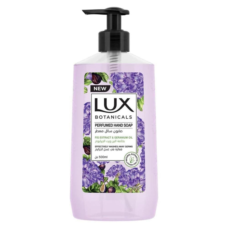 Best Rated Liquid Hand Soap Fig Extract Geranium Oil Lux 500ml