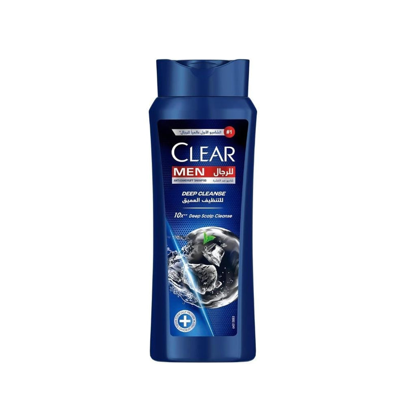 Clear Men Deep Cleansing Anti-Dandruff Shampoo, Activated Charcoal, Vitamin B3, 600ml
