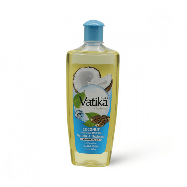 Vatika Coconut Enriched Hair Oil with Castor Oil and Henna, 300 ml