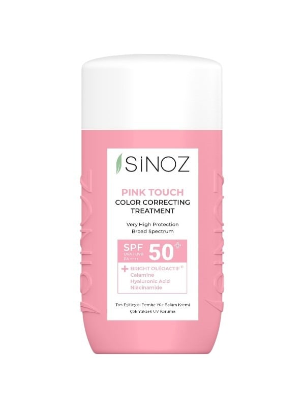 Tone Correcting Cream SPF50+ Pink Glow Sun Protection Sinoz 50ml
