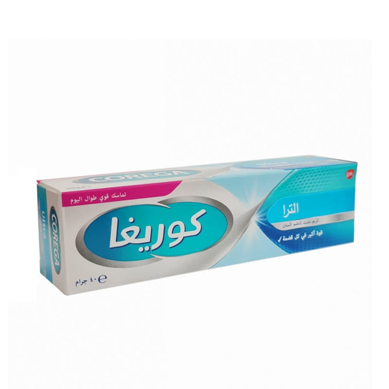 Denture Adhesive Cream Strong Hold Long Lasting Stability Corega 40ml
