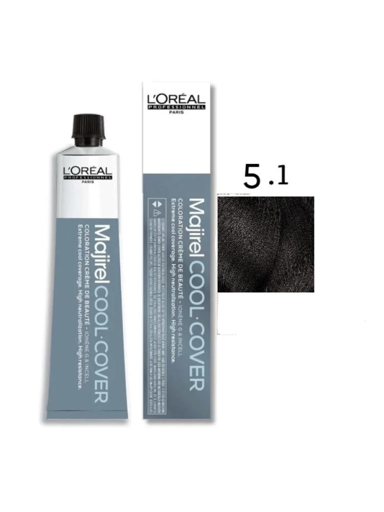 L'Oréal Professionnel Majirel Cool Cover 5.1 Hair Color - 60ml