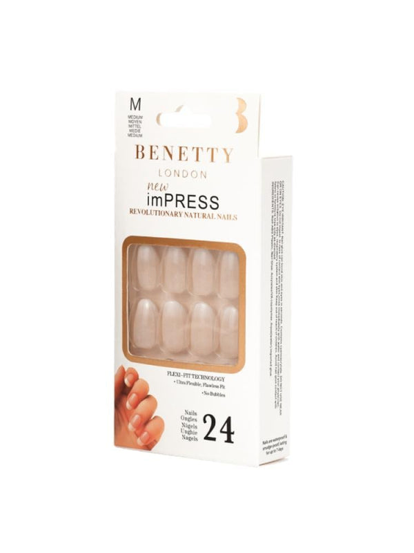 Benetty London Empress Natural Nails - 24 Piece Set