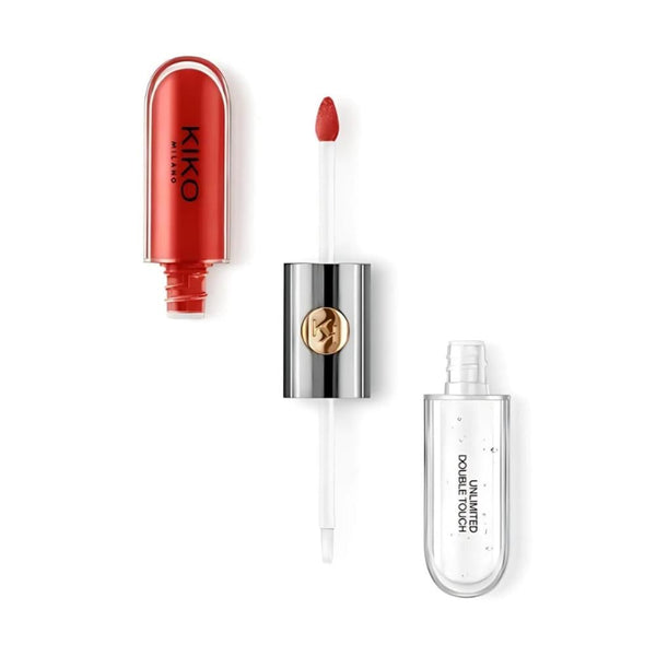 Kiko Milano Double-Ended Liquid Lipstick, Shade 107, Full Coverage, 12-Hour Wear
