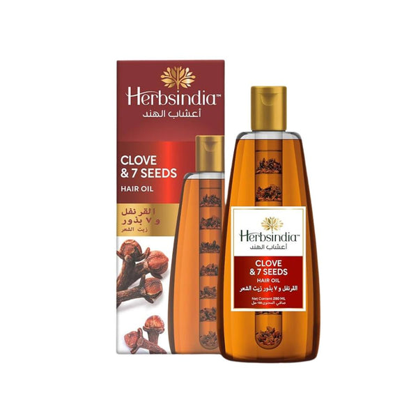 Clove and 7 Seeds Hair Oil Thickening Shine Herbsindia 100ml