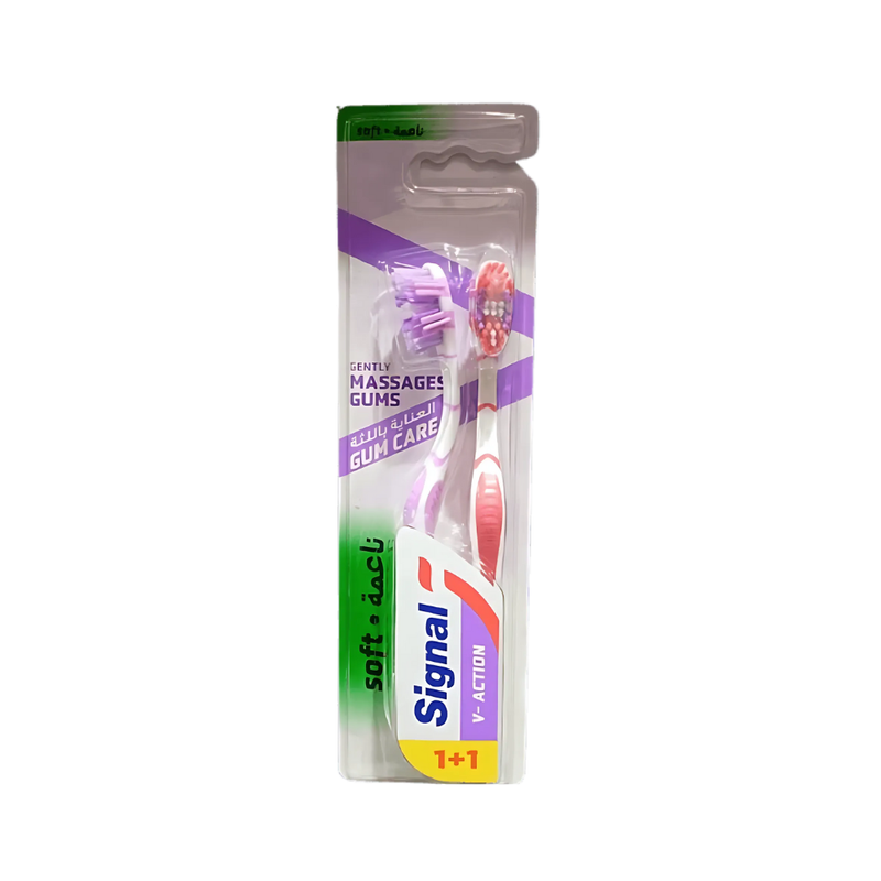 Signal Gum Care Soft Toothbrush, 2 Pack, For Sensitive Gums