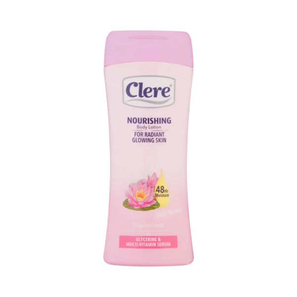Clear Powder Body Lotion, Cocoa Butter, 48-Hour Moisturizer, 400ml