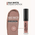 Silk Matte Liquid Lipstick Long-Lasting Creamy Formula Flormar 022 Spicy