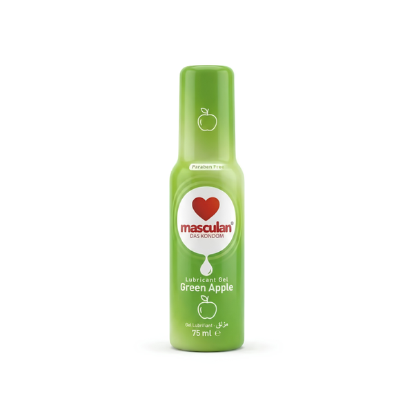 Lubricant Gel Flavored Green Apple Water-Based Masculan 75ml